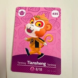 Nintendo Tiansheng #435 Animal Crossing Series 5 amiibo Card